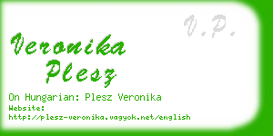 veronika plesz business card